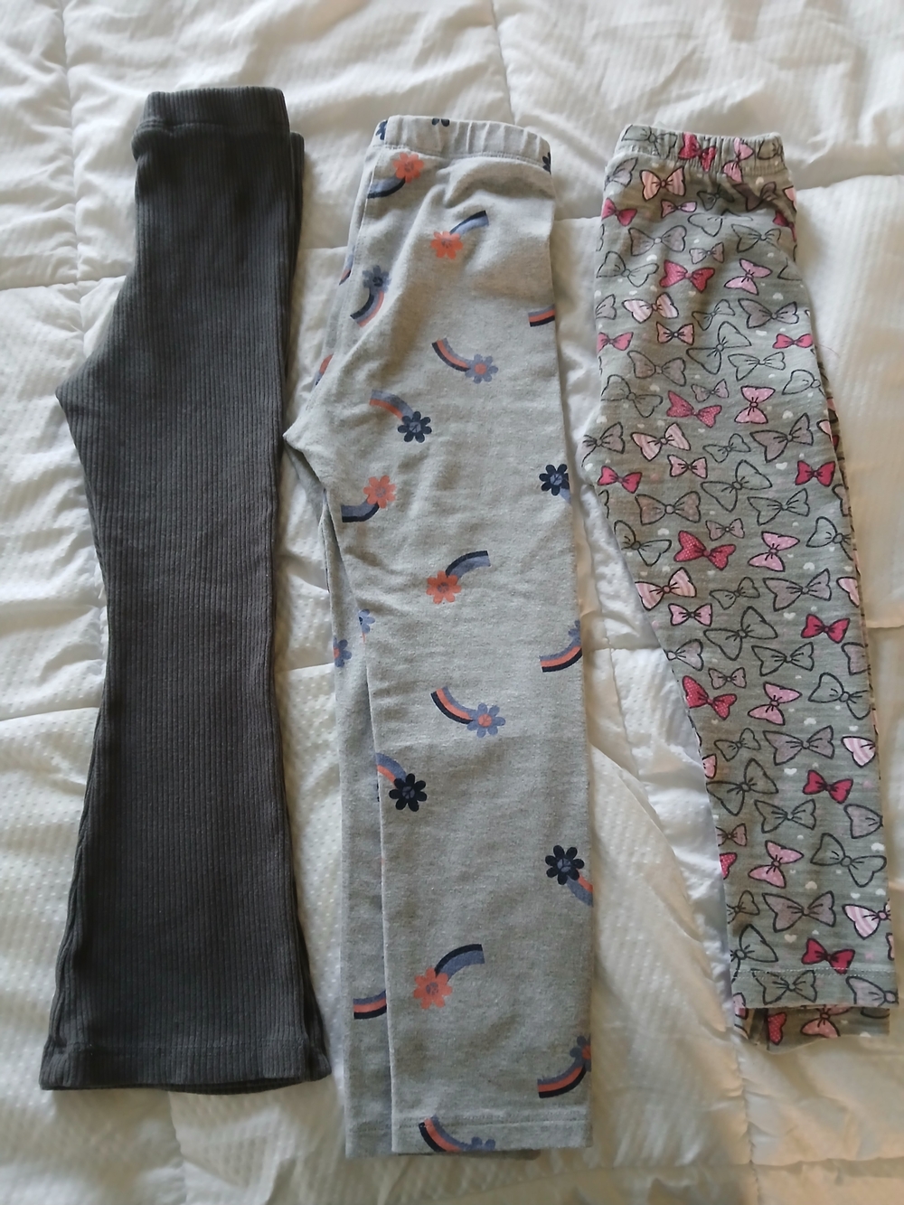 Disney Classics Ribbed Gray Kids Pants